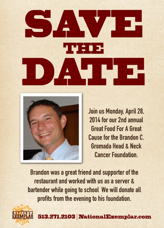 Great Food for a Great Cause - April 28th
